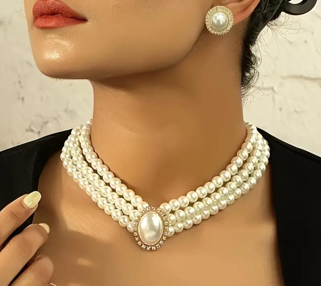Premium Classic Beautiful Pearl Necklace